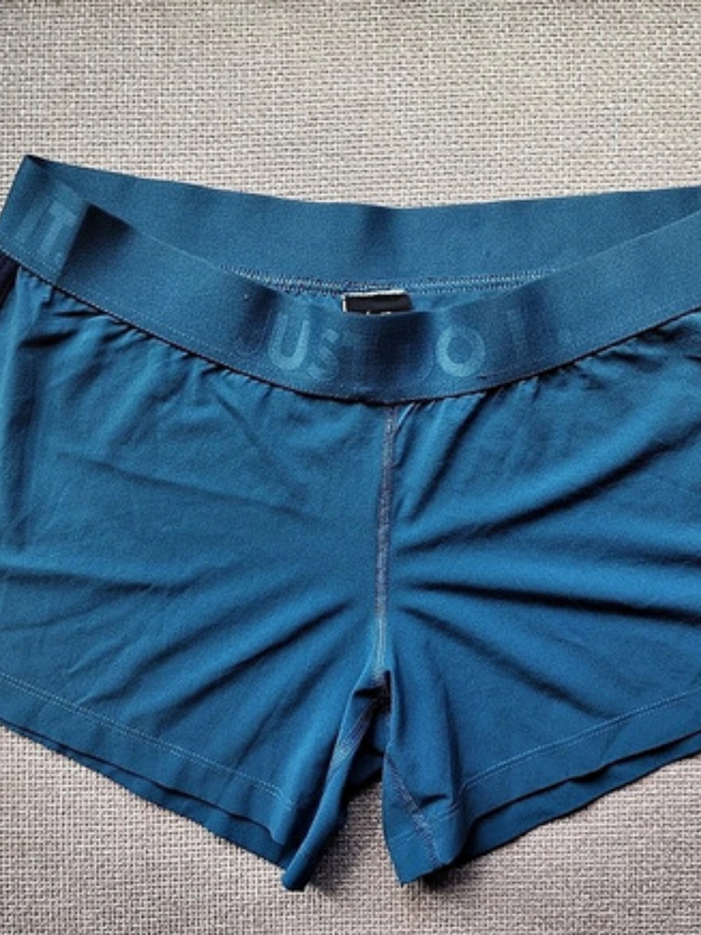 Nike Dri-FIT Just Do It Athletic Shorts Blue & Purple Medium